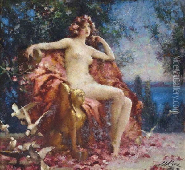 The Siren's Throne Oil Painting - Henrietta (Mrs. Ernest Normand) Rae