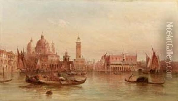 Veduta Del Bacino Di San Marco Oil Painting - Alfred Pollentine