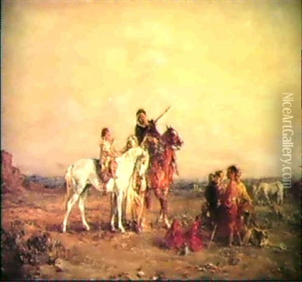 La Premiere Lecon D'equitation Oil Painting - Henri Emilien Rousseau