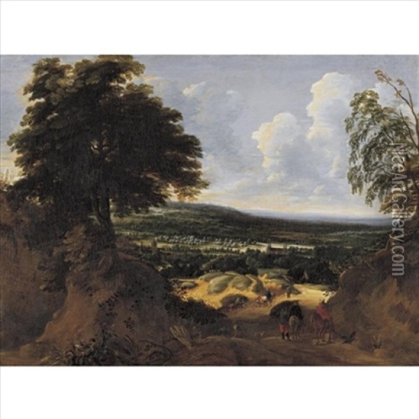 Landscape In Brabant Oil Painting - Jacques d' Arthois