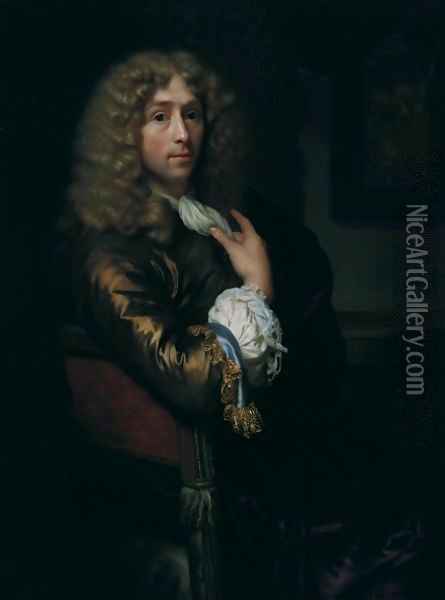 Self Portrait 1679 2 Oil Painting - Godfried Schalcken
