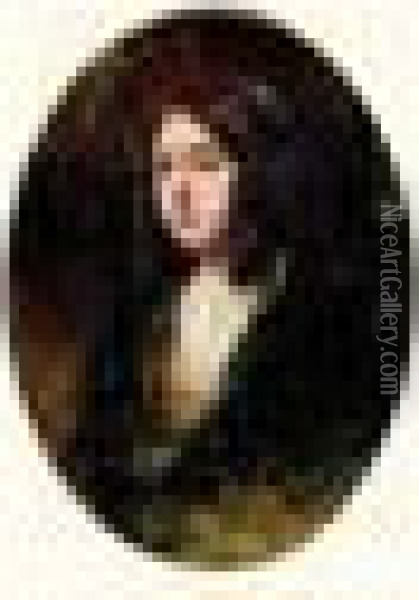 Portrait Presume De George Sand Oil Painting - Eugene Isabey