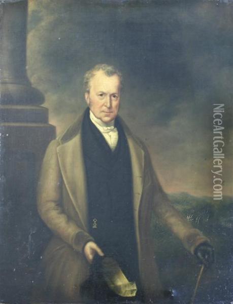 Portrait Of A Gentleman Oil Painting - John Andrews