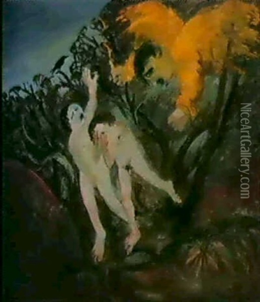 The Expulsion Oil Painting - Arthur Merric Boyd