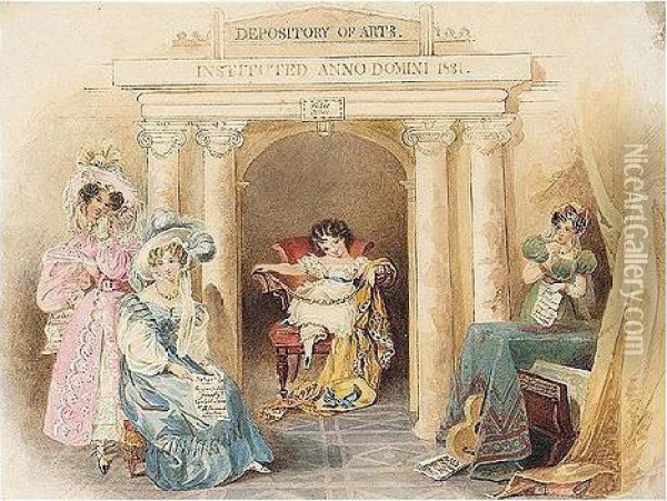 The Depository Of Arts Oil Painting - Henry Edward, Sir Bunbury