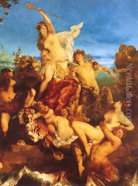 Der Triumph der Ariadne (Detail) Oil Painting - Hans Makart