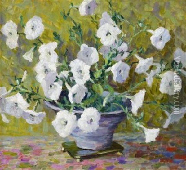 Vase Of Flowers Oil Painting - Cora Smalley Brooks