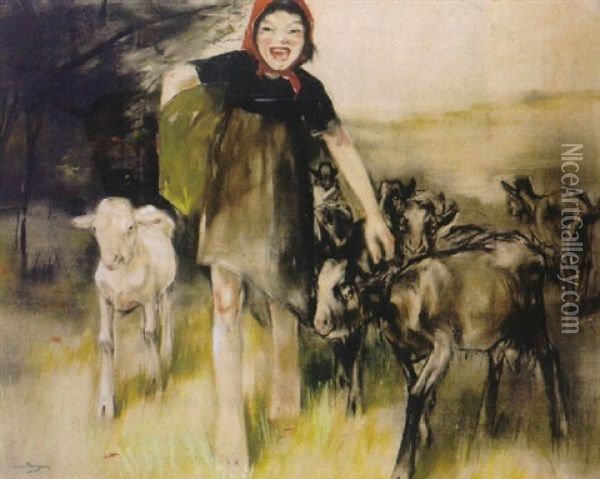 Die Ziegenhirtin Oil Painting - Han Van Meegeren