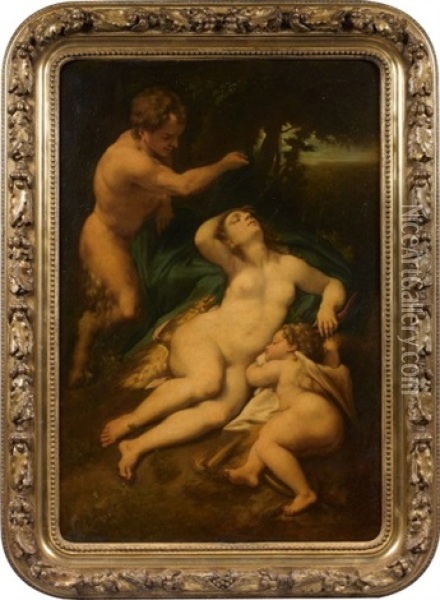 Venus Et L'amour Endormis Oil Painting -  Correggio