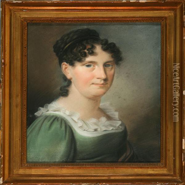 Portrait Of A Woman Oil Painting - Christian Hornemann
