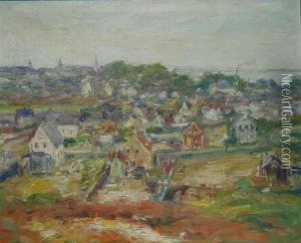 View Of Provincetown Oil Painting - Arthur William Woelfle