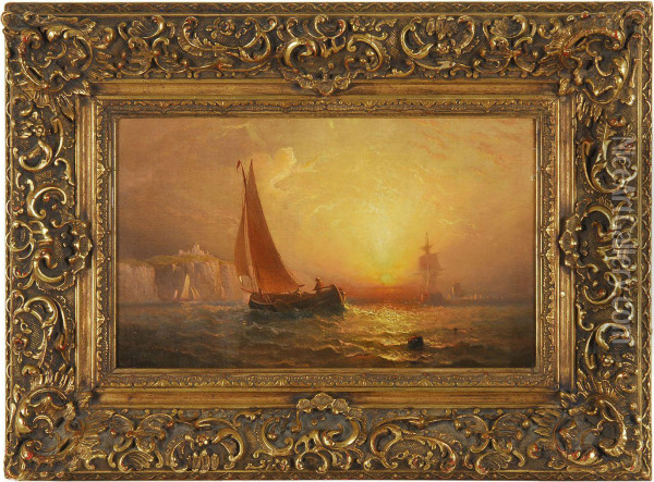 A Luminous Coast Oil Painting - Charles Henry Gifford