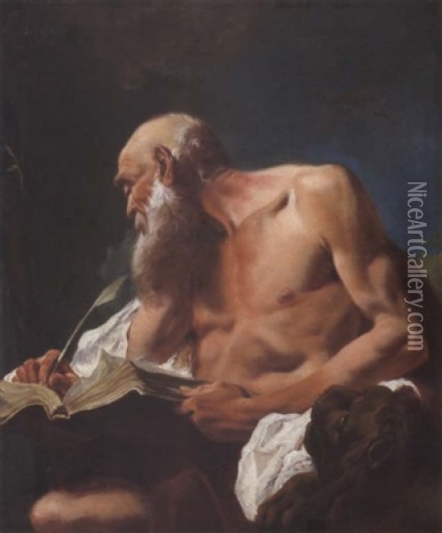 Der Heilige Hieronymus (san Girolamo) Oil Painting - Giovanni Battista Piazzetta
