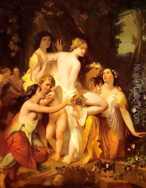 The Bath of Venus Oil Painting - Auguste Glaize