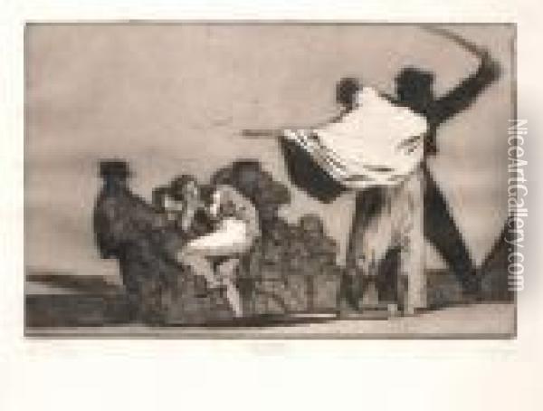 Que Guerrero ! Oil Painting - Francisco De Goya y Lucientes