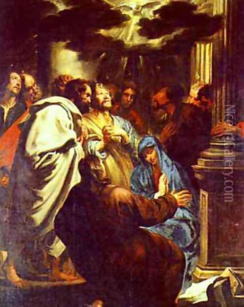 The Descent of the Holy Spirit Oil Painting - Sir Anthony Van Dyck