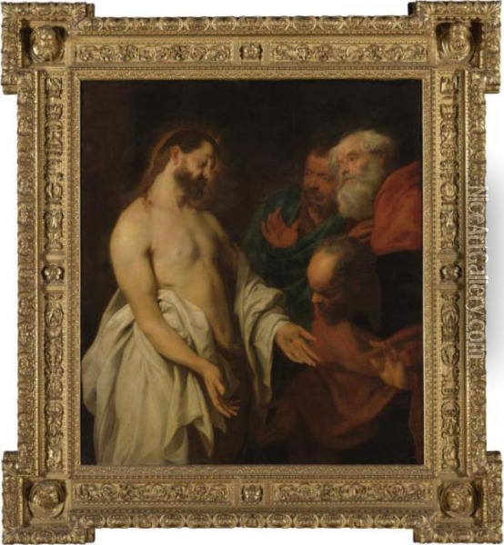 The Incredulity Of St. Thomas Oil Painting - Sir Anthony Van Dyck