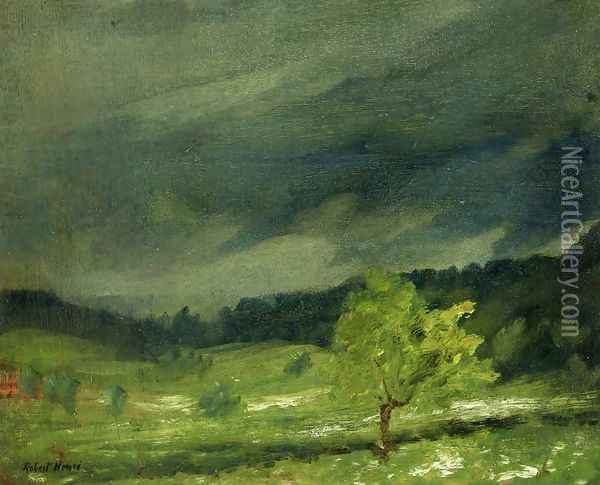 Summer Storm Oil Painting - Robert Henri