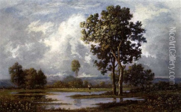 Foret De Fontainebleau Oil Painting - Leon Richet