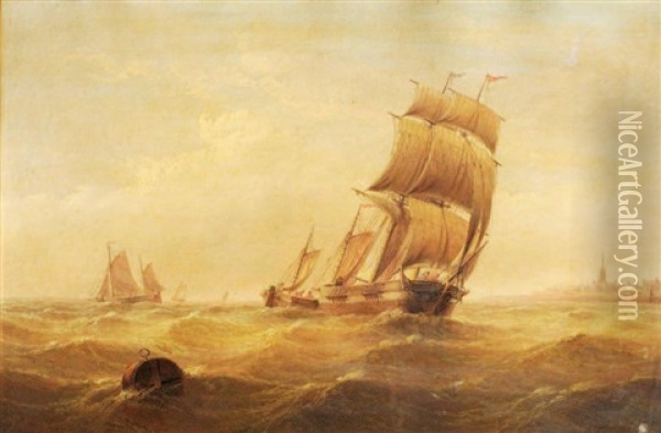 Marine Oil Painting - Edward King Redmore