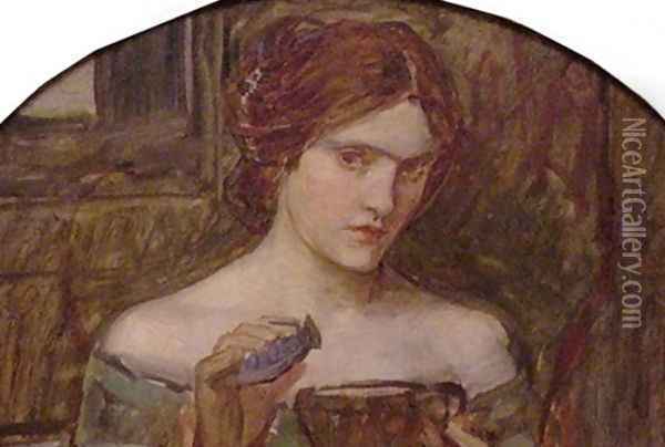 The Love Philtre study 1914 Oil Painting - John William Waterhouse