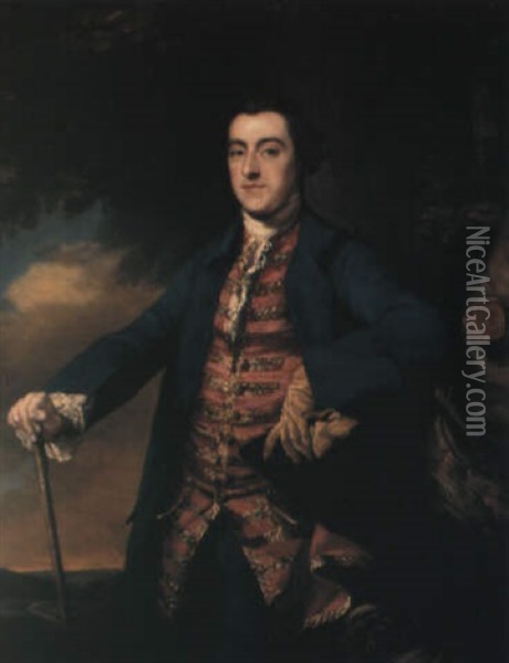 Portrait Of Dr. Connell Oil Painting - Francis Cotes