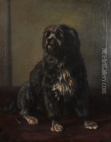 Dog Picture Oil Painting - Carl Friedrich Deiker