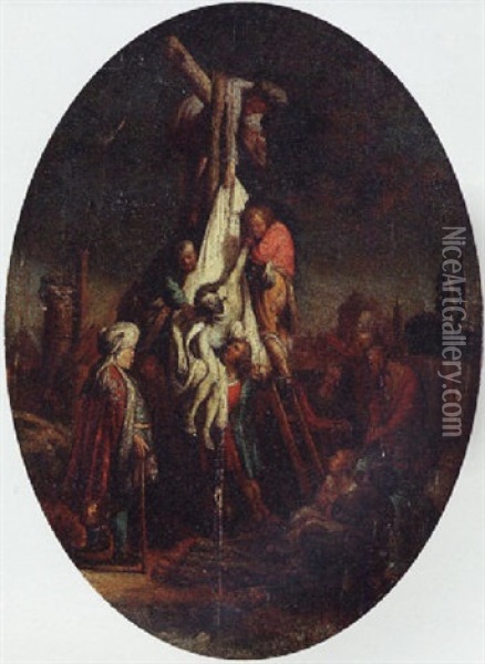 The Descent From The Cross Oil Painting -  Rembrandt van Rijn