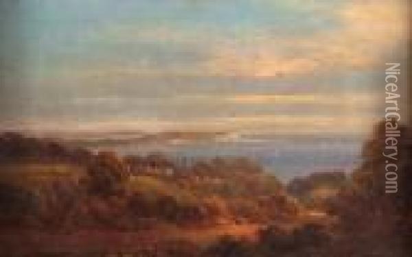 The Devon Coast Oil Painting - James Baker Pyne