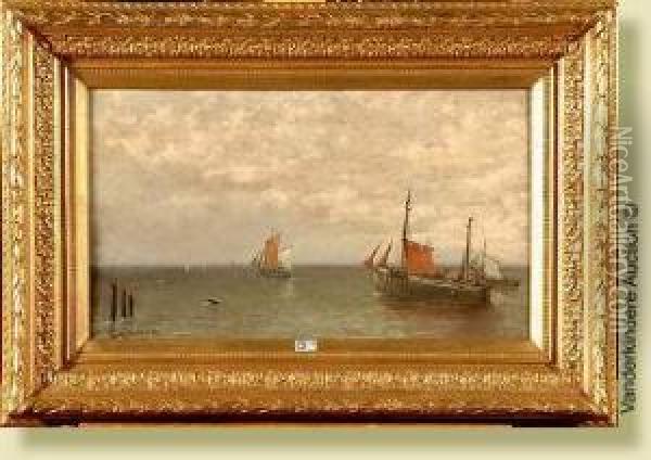 Marine Oil Painting - Joseph Schakewits