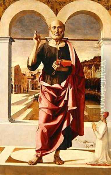 Saint Peter 1505 Oil Painting - Bartolomeo Montagna