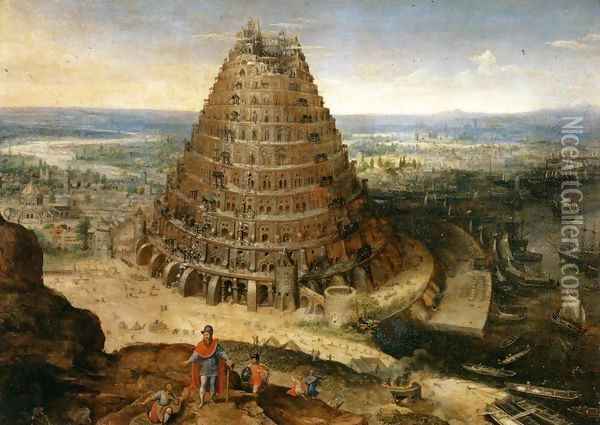 The Tower of Babel Oil Painting - Lucas Van Valkenborch