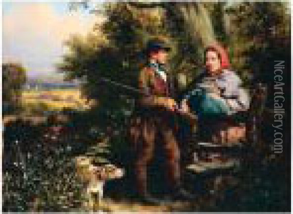 Sportsman Returning Home Oil Painting - Valentin Walter Bromley