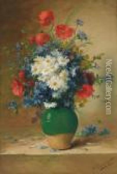 Le Bouquet Champetre Oil Painting - Eugene Henri Cauchois