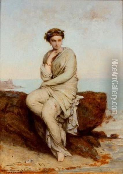 Portrait De Femme Oil Painting - Jean Ernest Aubert