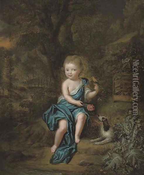Portrait of a young boy Oil Painting - Mattheus Verheyden