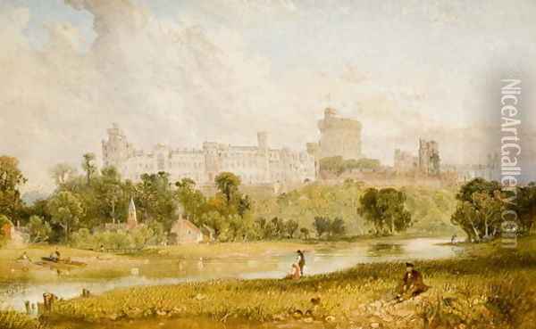 Windsor Castle Oil Painting - James Baker Pyne