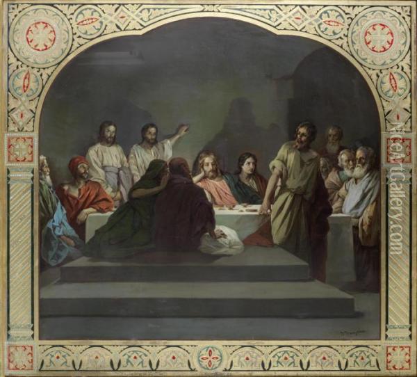 The Last Supper Oil Painting - Vasily Petrovich Vereschagin