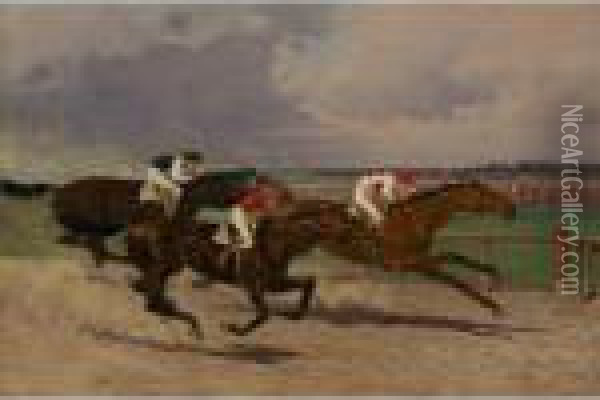 The 1902 Suburban Handicap Oil Painting - Henry Stull