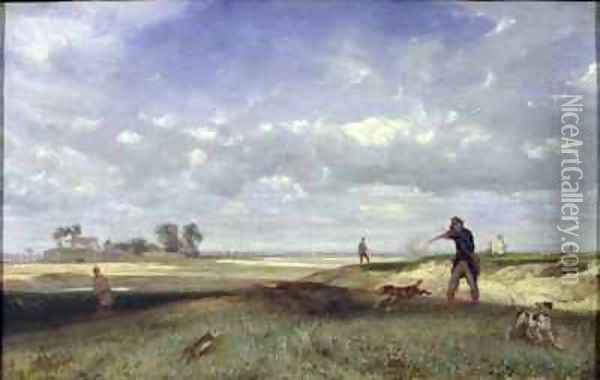 The Hunt Oil Painting - Alexandre Gabriel Decamps