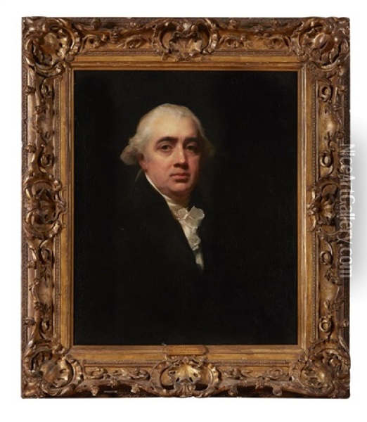 Half Length Portrait Of Dr. James Hamilton Oil Painting - Sir Henry Raeburn