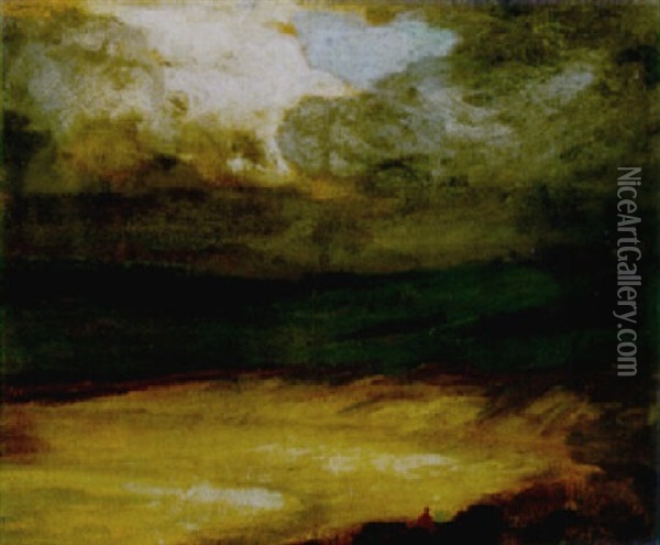 The Beach, Concarneau Oil Painting - Robert Henri