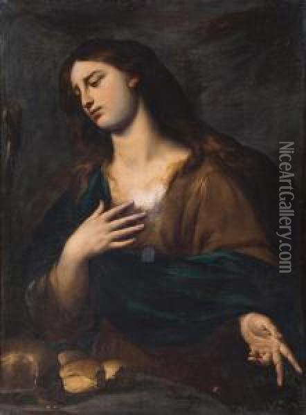 Santa Maria Egiziaca Oil Painting - Andrea Vaccaro