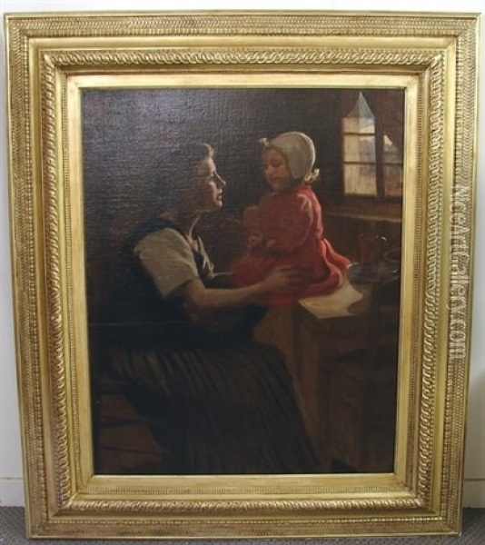 Mother And Child Oil Painting - Elizabeth Nourse