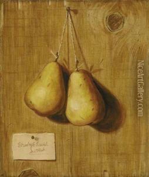 Hanging Pears Oil Painting - De Scott Evans