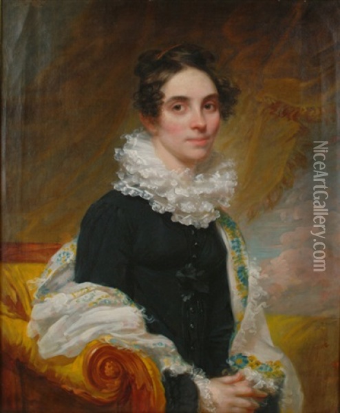 Portrait Of Lucinda Mack Oil Painting - Samuel Lovett Waldo
