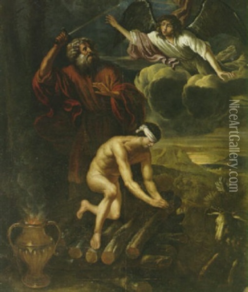 The Sacrifice Of Isaac Oil Painting - Sebastiano Ricci