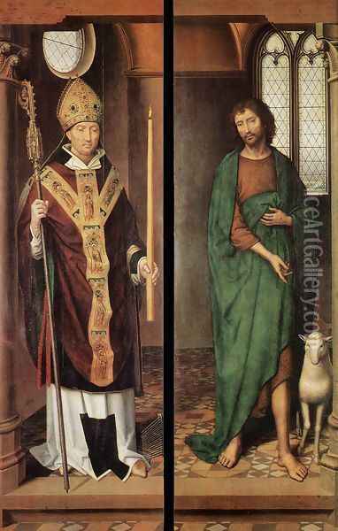 Passion (Greverade) Altarpiece (first closed position) Oil Painting - Hans Memling