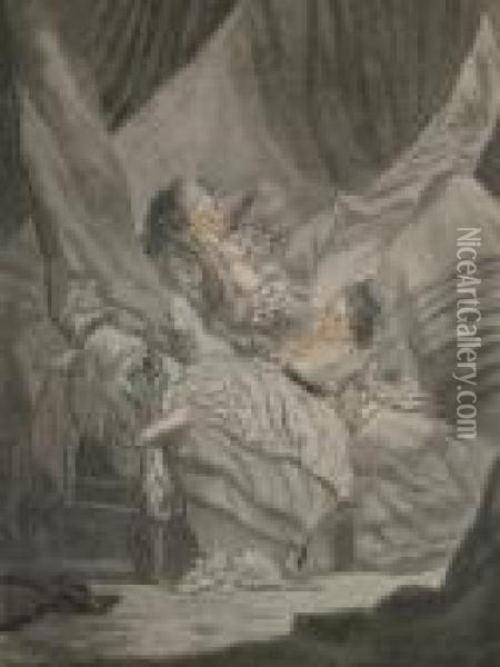 Auguste Comte Oil Painting - Jean-Francois Janinet