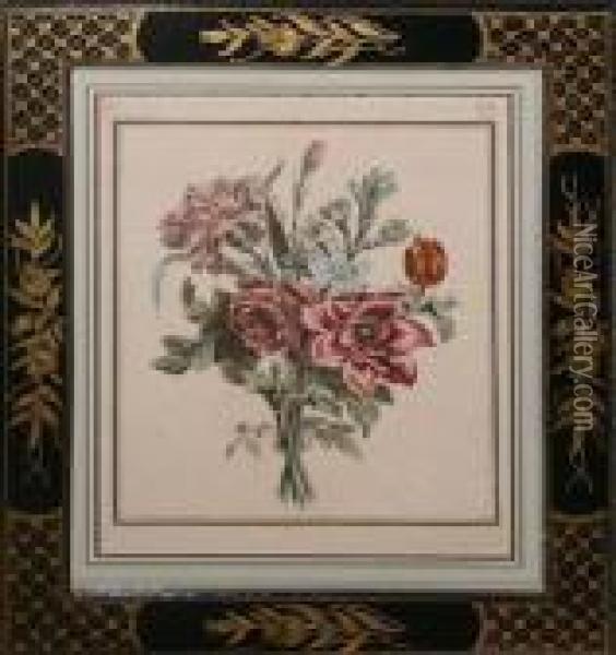 Bouquet Of Flowers Oil Painting - Jean-Baptiste Monnoyer